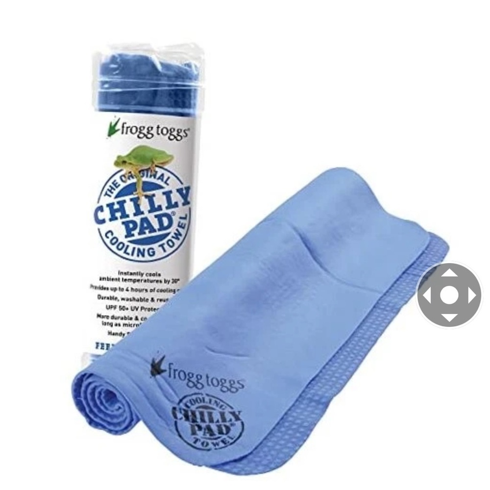 Frogg Toggs Chilly Pad The Original Cooling Towel Blue 33” x 13” SEALED